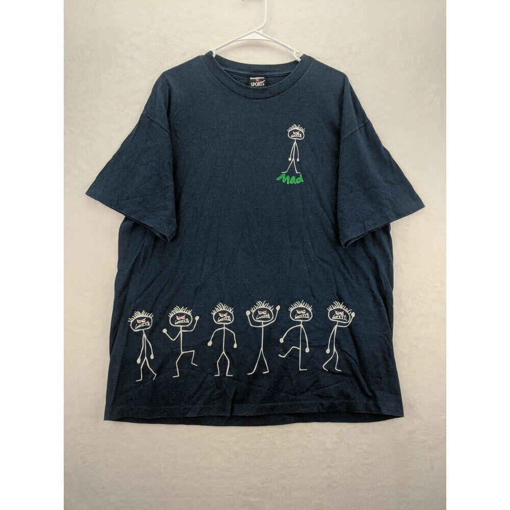 Vintage Signal Sports Single Stitch T Shirt Sz XL Mad Stick Men Made In USA